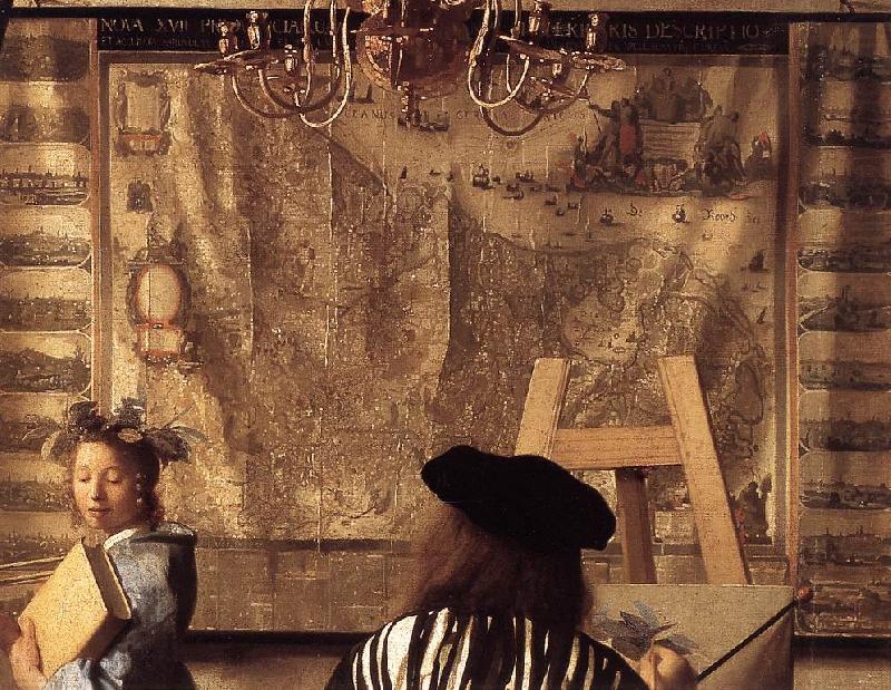 The Art of Painting (detail) est, VERMEER VAN DELFT, Jan